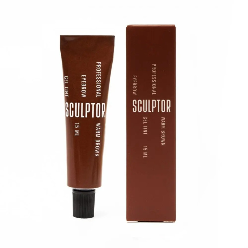 Гель-краска для окрашивания бровей Sculptor Lash / Eyebrow Gel Tint / Warm brown, 15 мл