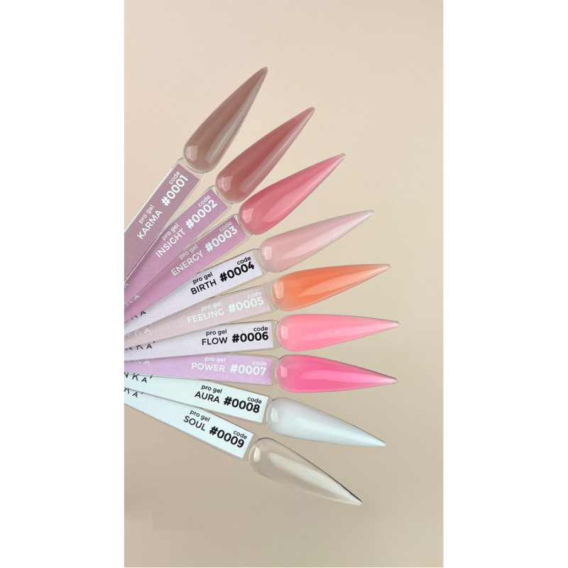 Гель лак для нігтів DNKa Pro Gel / №0009 Soul (прозорий), 12 мл