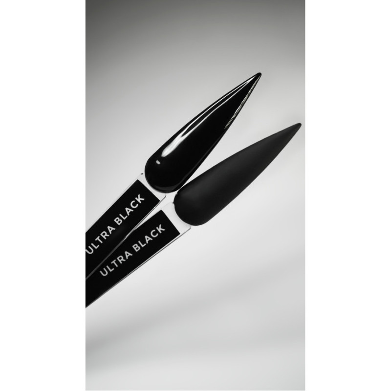 Żelowy lakier do paznokci DNKa / ULTRA BLACK (czarny, emalia), 12 ml