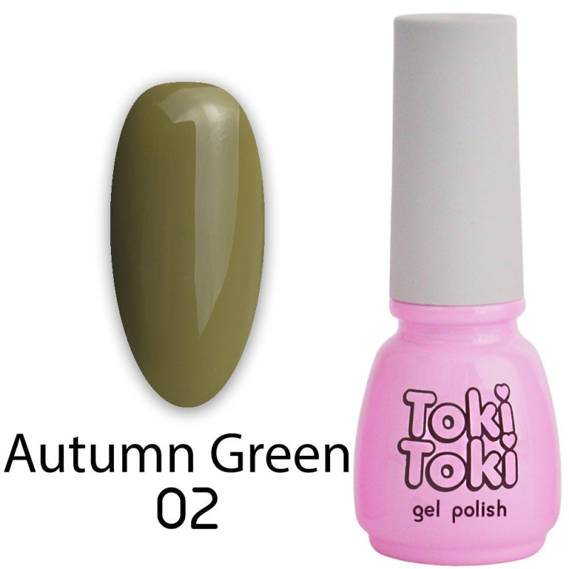 Гель-лак Toki Toki / Autumn Green AG02, 5 мл