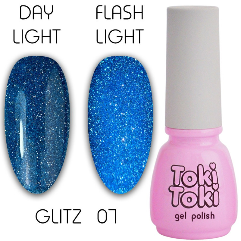 Гель-лак Toki Toki / Glitz GZ07, 5 мл