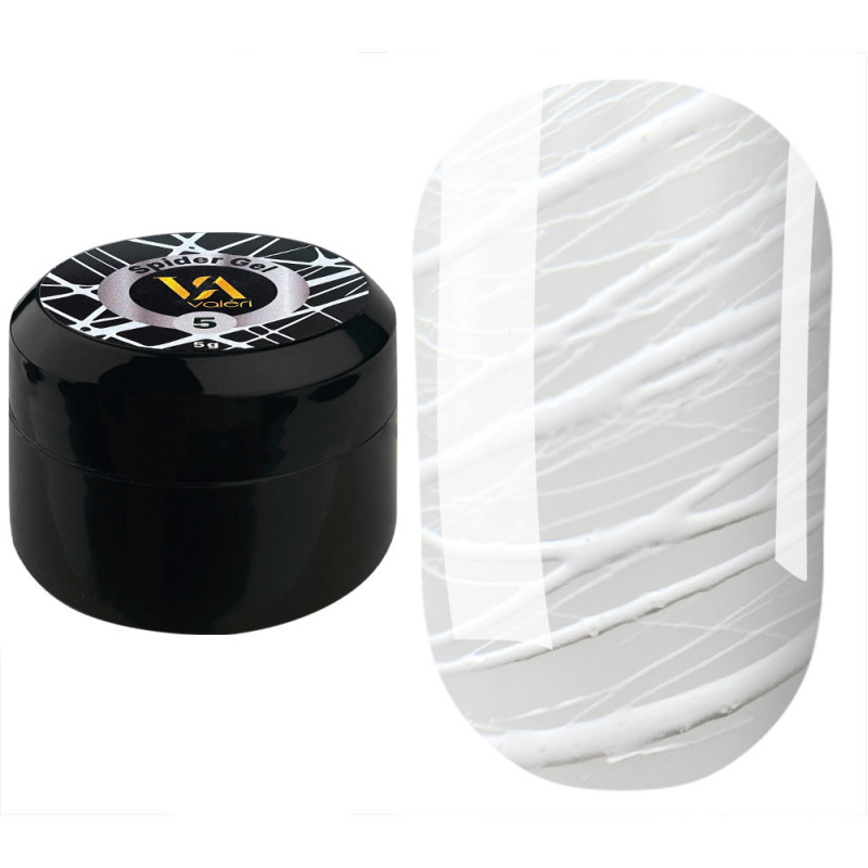 Valeri Spider Gel / No. 5 white (jar), 5 ml