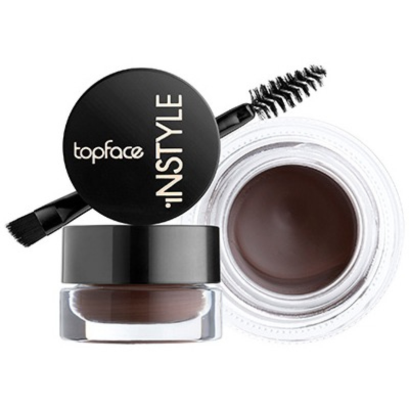 Eyebrow gel pomade TopFace / Instyle - Eyebrow gel (PT551) / 04 - Chocolate, jar 3.5 g