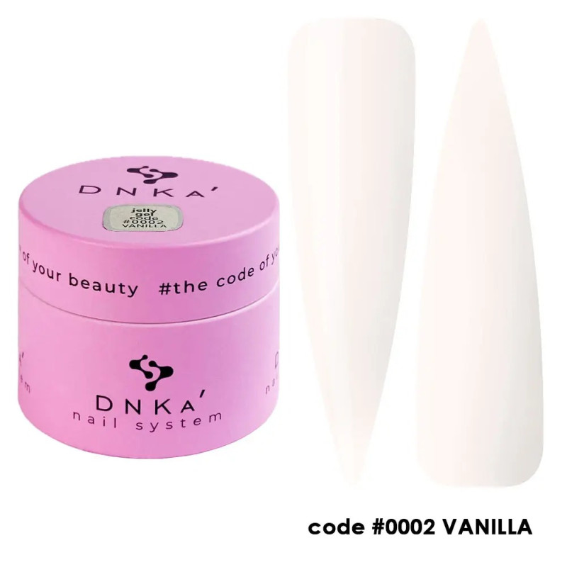 Гель - желе моделирующий DNKa / Jelly / #0002 Vanilla, 15 мл
