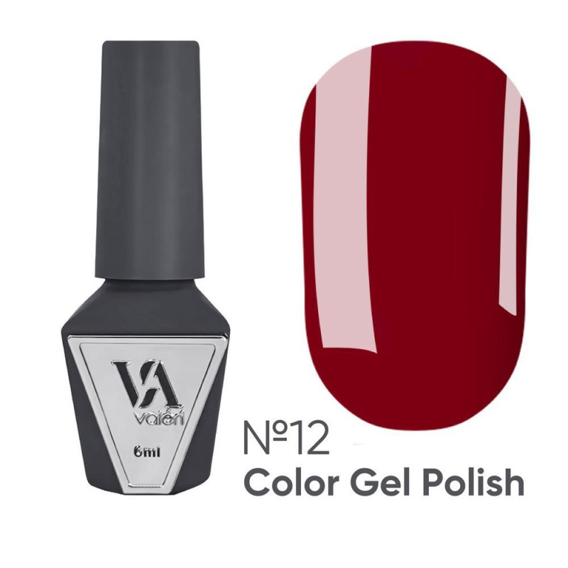 Gel polish for nails VALERI Color №12, 6 ml