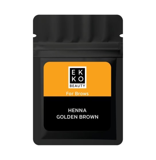 Henna for eyebrows Ekko Beauty - SACHET 7 g - Golden Brown