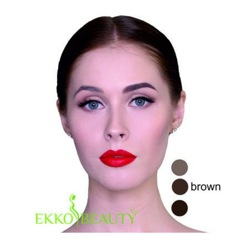 Хна для бровей Ekko Beauty - флакон 5 г - Brown