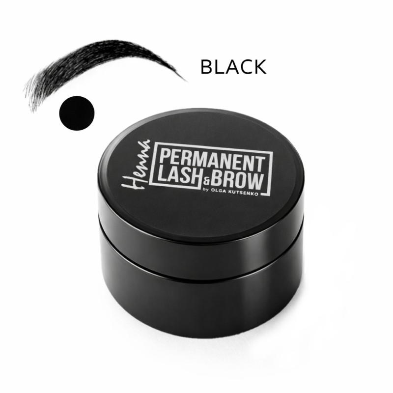 Хна для брів Permanent Lash&Brow - чорна, 5г