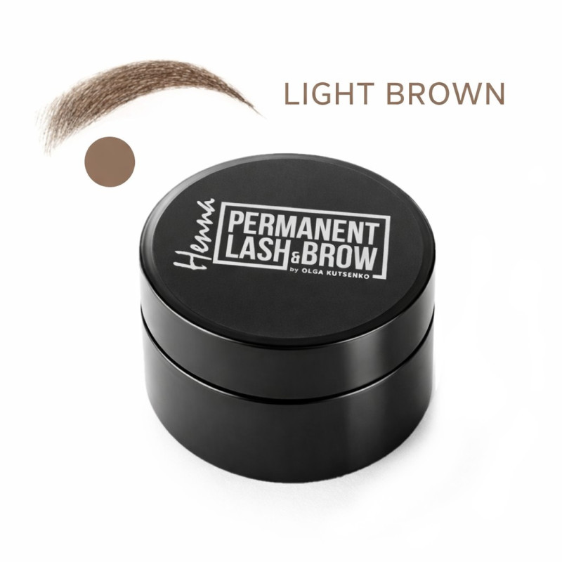 Permanent Lash&Brow Eyebrow Henna - Light Brown, 5g