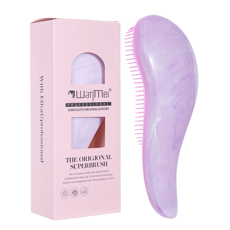 Гребінець для волосся - The Origional Superbrush - ШanMei - мармур фіолет
