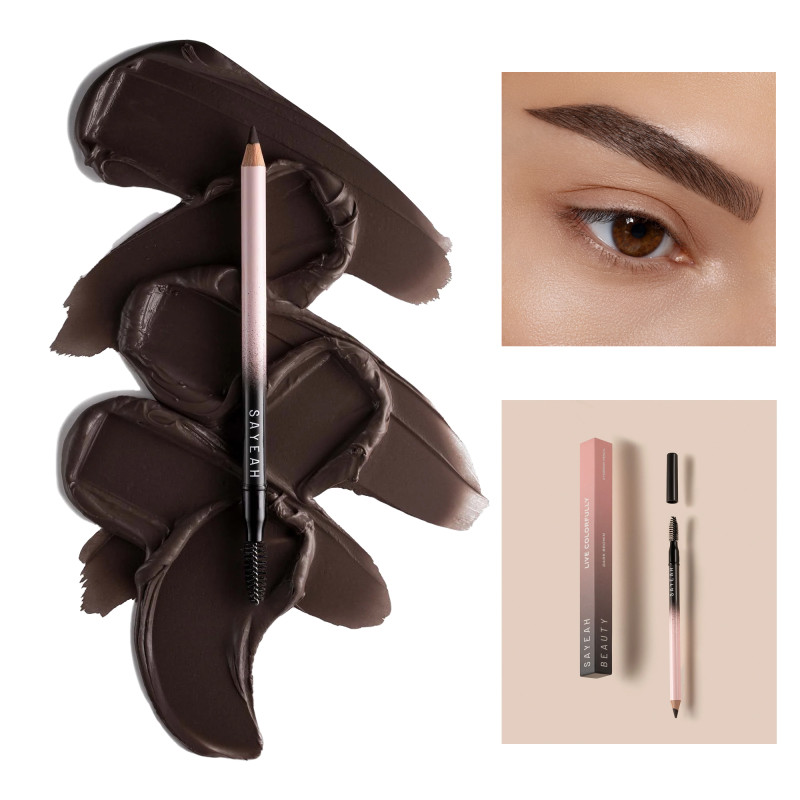 Олівець для брів Sayeah Beauty - Brow Pencil - DARK BROWN