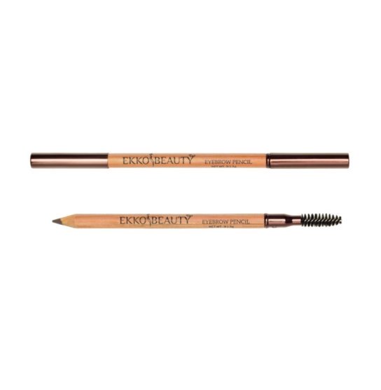 Permanent wax eyebrow pencil with brush EKKOBEAUTY / Brown