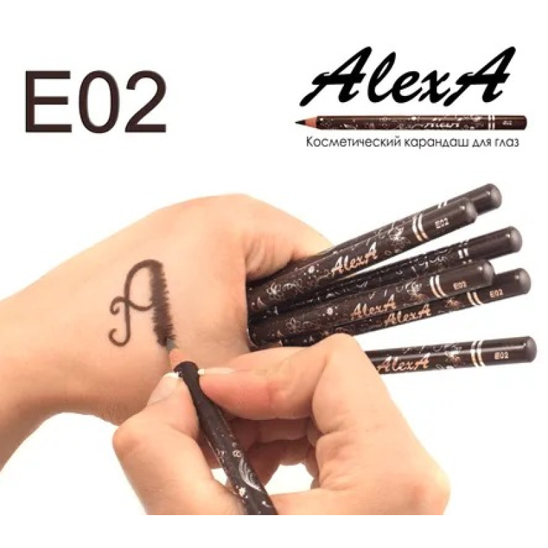 Eyeliner Matte WoBs AlexA/E02 (ciemny brąz)