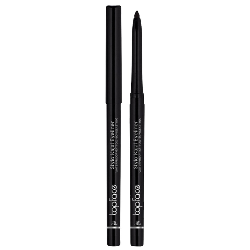Карандаш-каял для глаз TopFace / Stylo Kajal Eyeliner (PT617) / 001- Black