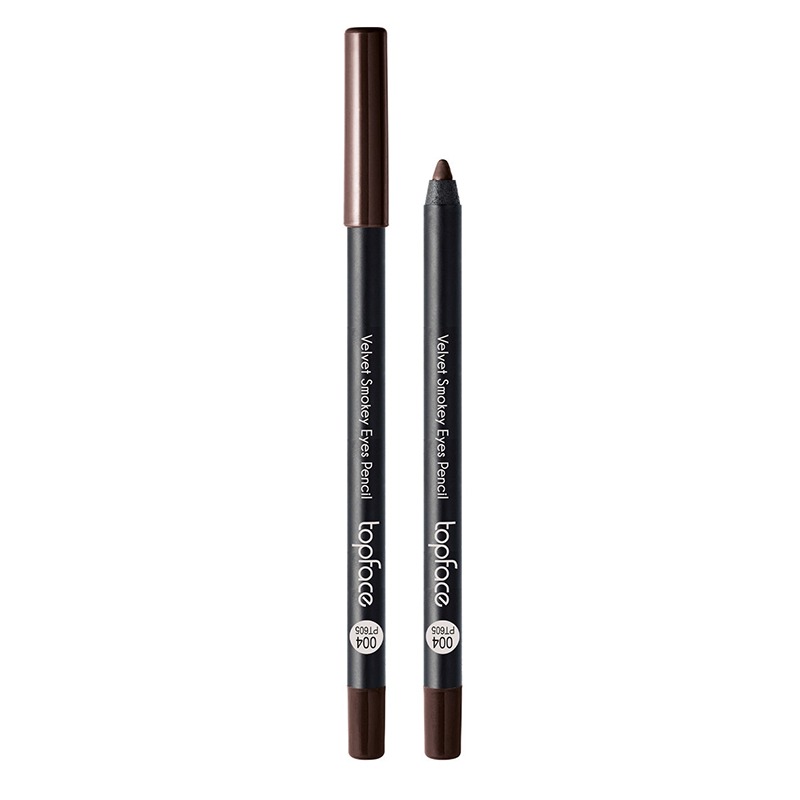TopFace / Velvet Smokey Eyes Pencil (PT605) / 004 - brown, 4.8 g