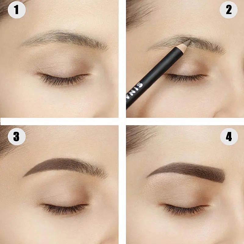 Олівець пудровий для брів Sinart POWDERY EYEBROW / 01