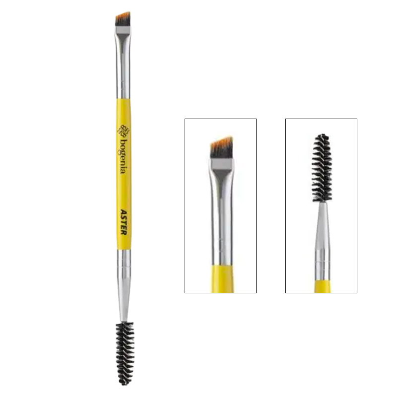 Пензель для брів скошений двосторонній Bogenia / PROseries BG215 №011 / ASTER