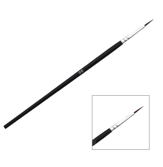 Fine brush for paint, henna #00 / black