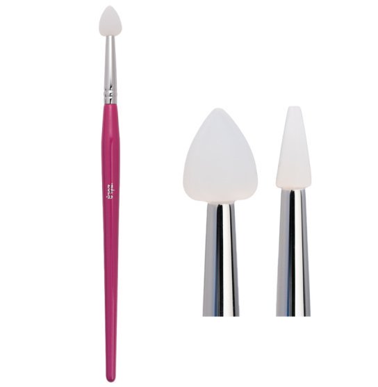 ZOLA Brush #21 / Silicone Triangular for Eyebrow and Eyelash Lamination / Raspberry