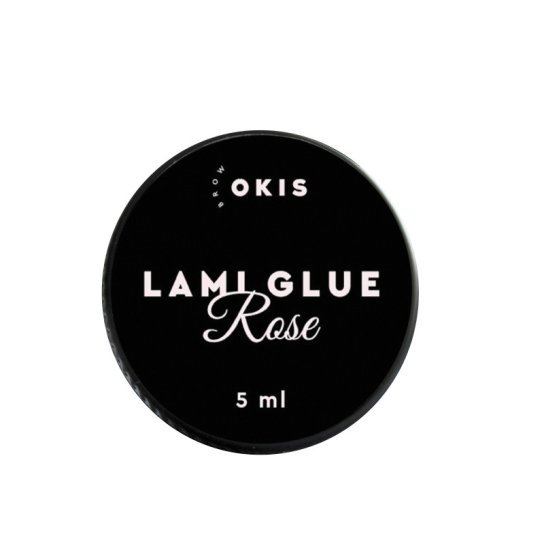 Klej do laminacji rzęs Okis Brow Lami Glue ROSE / podkładka czarna, 5 ml