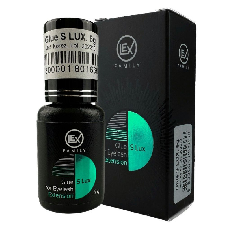 Glue for eyelash extensions black Lex / Glue S LUX, 5 g