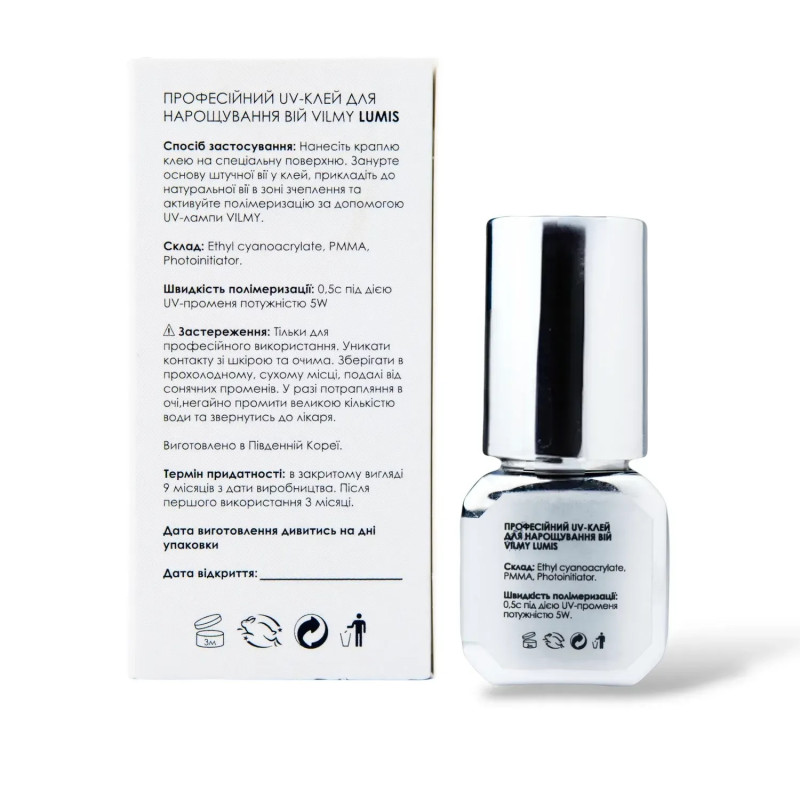 Klej UV do przedłużania rzęs VILMY - LUMIS, 5 ml