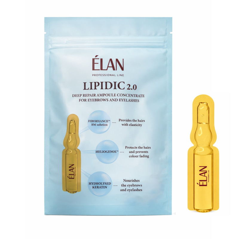 Koncentrat do regeneracji brwi i rzęs w monodozach ELAN - LIPIDIC 2.0 | 10 szt. po 1,5 ml