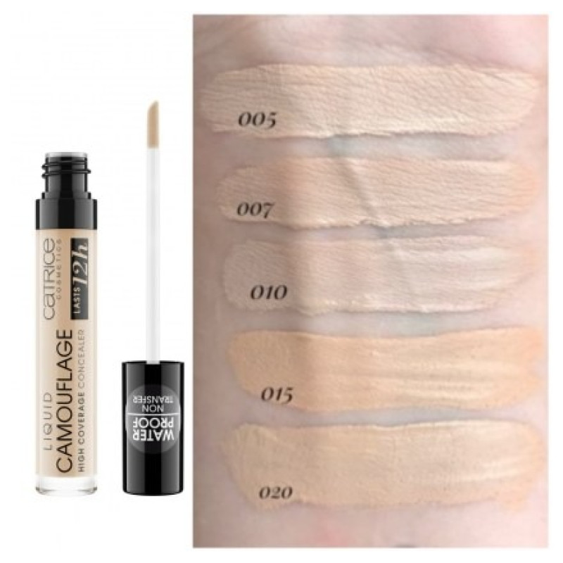 Liquid concealer Catrice - Liquid Camouflage High Coverage Concealer - 007 - Natural Rose, 5 ml