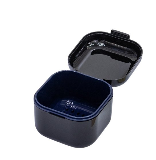 Container for sterilization and soaking of instruments square - black