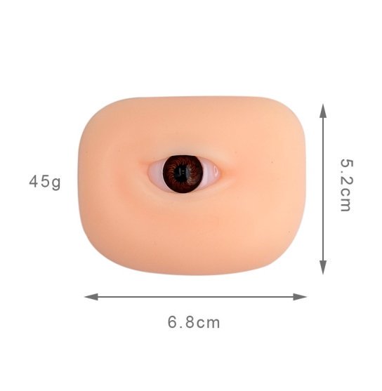 Artificial hyperrealistic skin for tattoo training / “Eye”, 1 piece