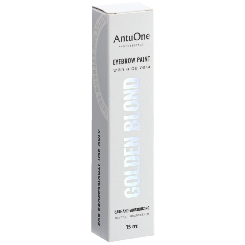 Краска для бровей AntuOne / Eyebrow Paint with Aloe Vera / Golden Blond, 15 мл (туба)