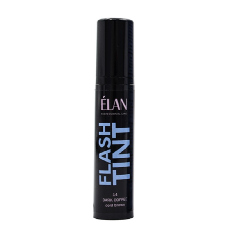 Фарба для брів ELAN - FLASH TINT - 14 Dark Coffee (cold brown), 10 мл