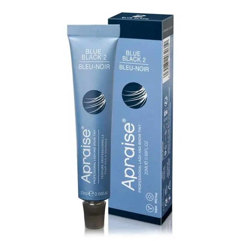 Eyebrow and eyelash dye Apraise Vegan & PPD Free / BLUE BLACK 2 / BLEU-NOIR / tube, 20 ml