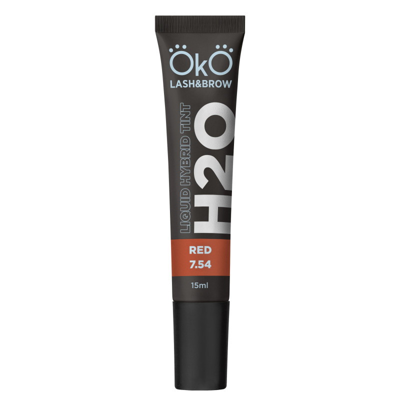 Фарба для брів та вій OKO / Liquid Hybrid Tint H20 / Red 7.54, туба 15 мл