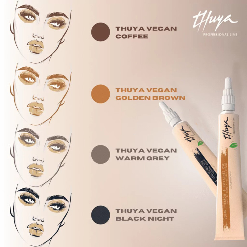Краска для бровей и ресниц Thuya Professional Line Vegan / WARM GREY