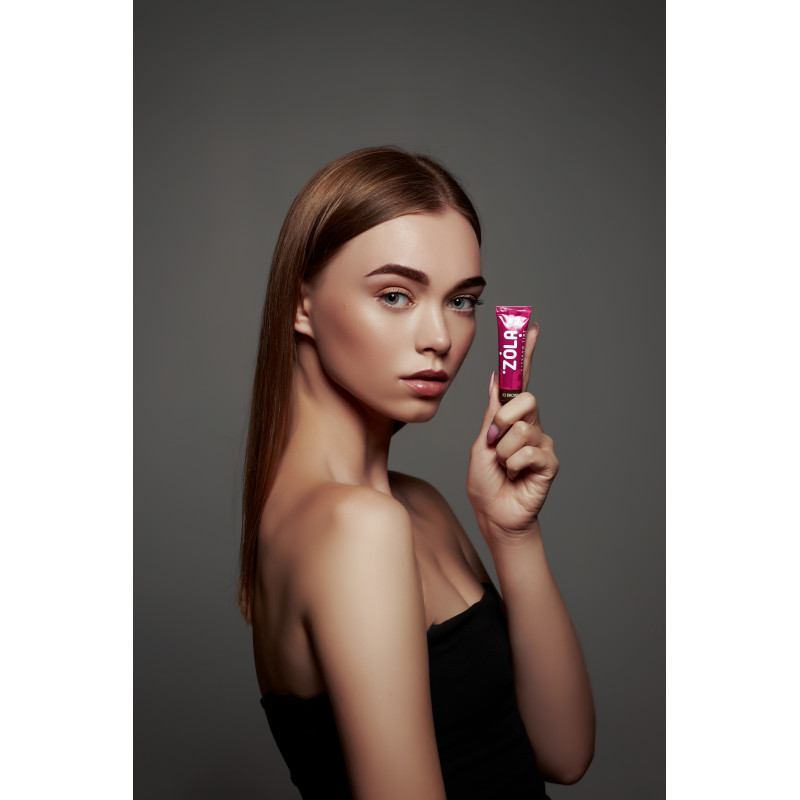 Farba do brwi z kolagenem ZOLA Eyebrow Tint, 15 ml / 03 Brązowy / TUBE
