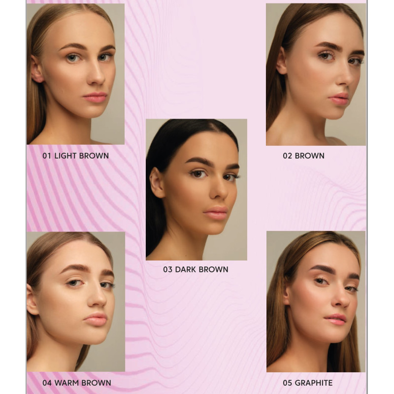 Farba do brwi z kolagenem ZOLA Eyebrow Tint, 15 ml / 04 Ciemny brąz / TUBE