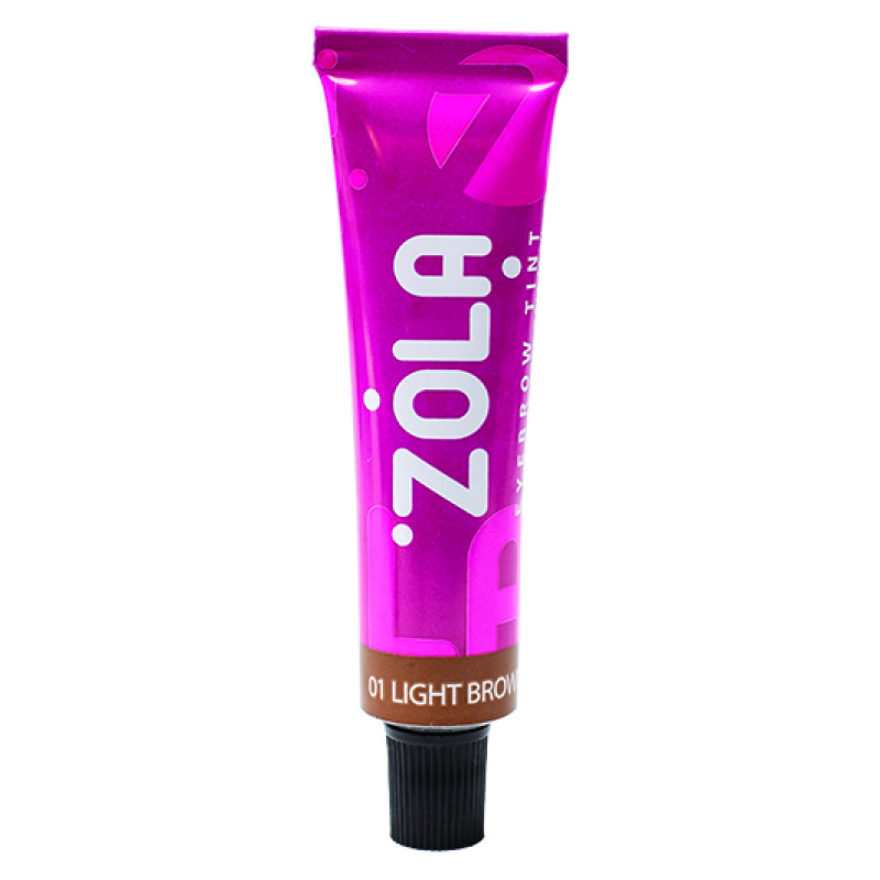 Eyebrow dye with collagen ZOLA Eyebrow Tint, 15 ml / 01 Light brown/ TUBE