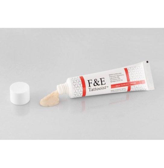 F&E Tattooist RED Anesthetic Cream (Primary), 35 g (White-Red Tube)