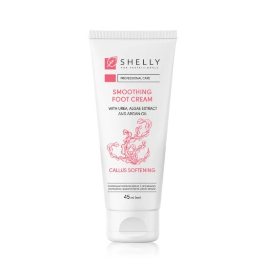 Shelly Softening Foot Cream with Urea, Algae Extract and Argan Oil, 45 ml