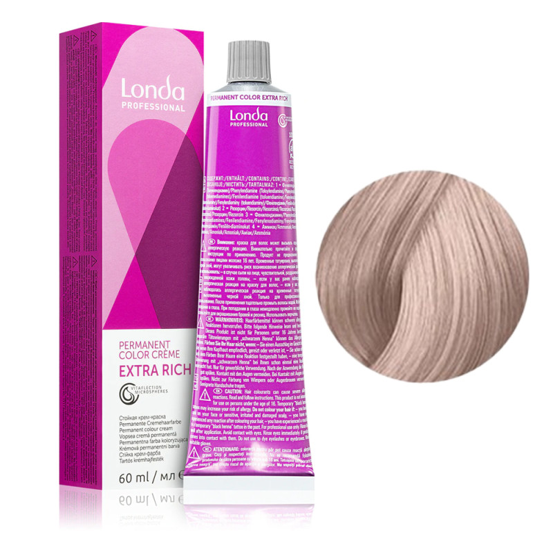 Cream hair dye Londa Professional - LondaColor Permanent - 9/65, 60 ml