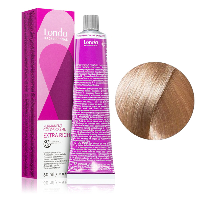 Cream hair dye Londa Professional - LondaColor Permanent - 9/96, 60 ml