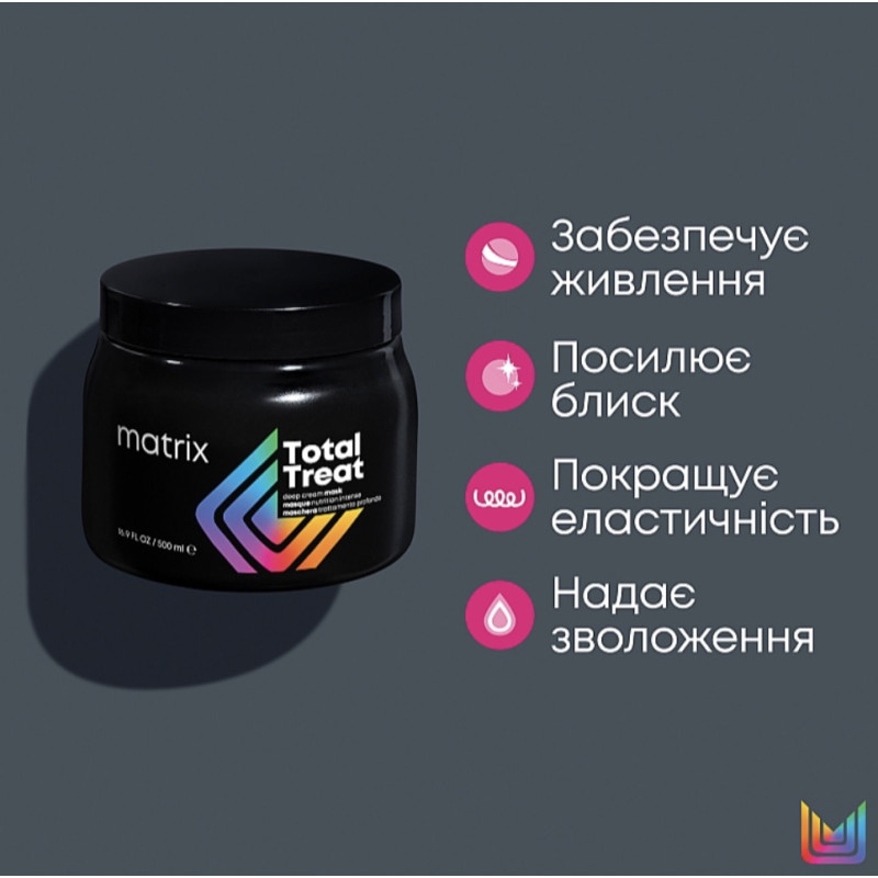 Professional hair nourishing cream mask Matrix / Total Treat, 500 ml