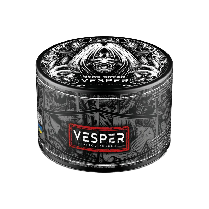 Vaseline cream for tattoos and permanents VESPER / Dead Dread Limited Edition BlueBerry, 50 ml