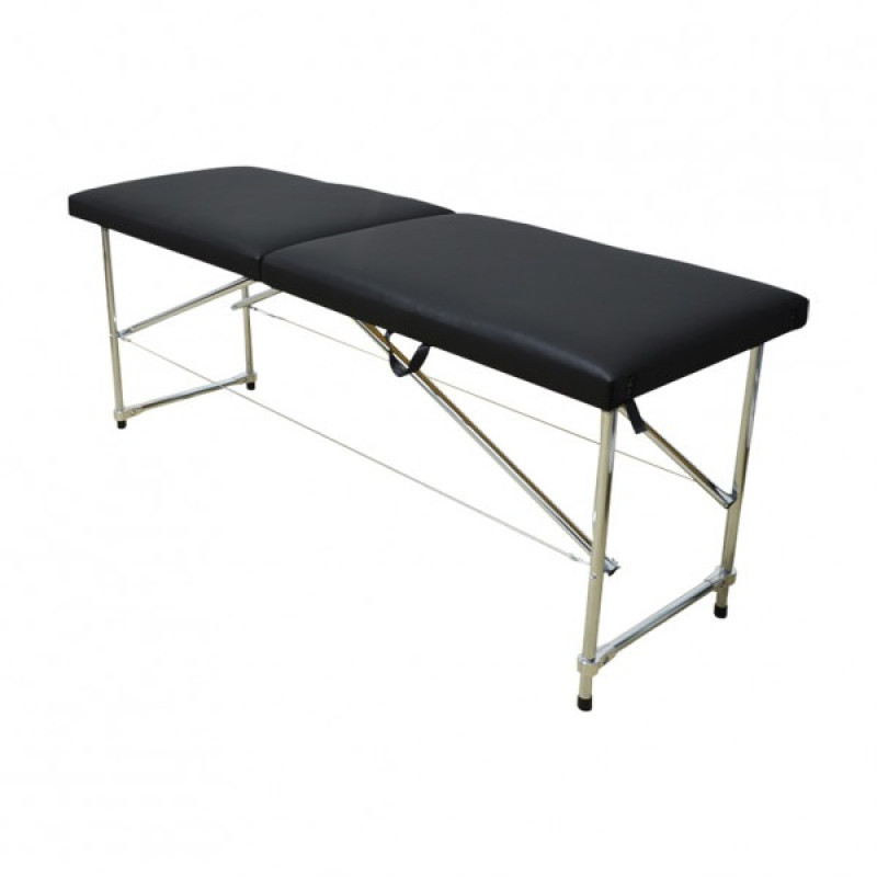 Folding cosmetic couch Economy Chrome 3 cm / black