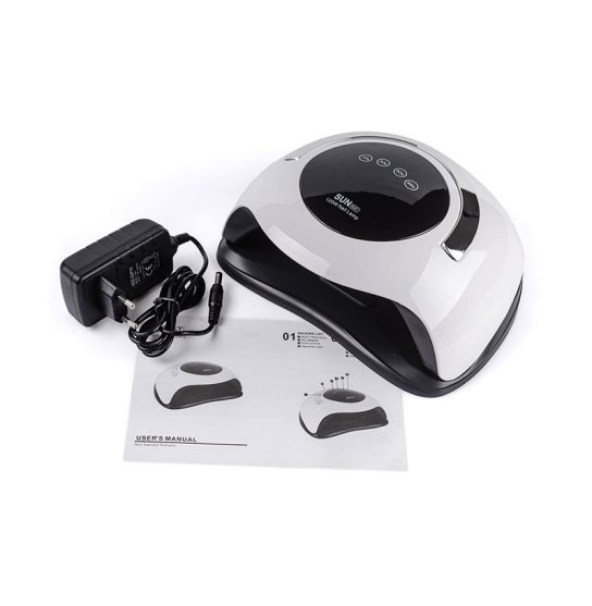 Лампа для маникюра SUN BQ-5T 120 Вт. UV/LED / белая с ручкой