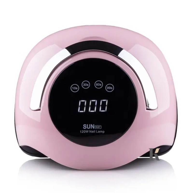 Лампа для маникюра SUN BQ-5T 120 Вт. UV/LED / розовая с ручкой