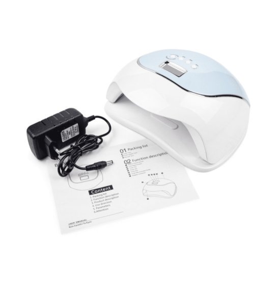 Lamp for manicure SUN BQ-V5 / LED+UV / 120W Macaroon / white-blue