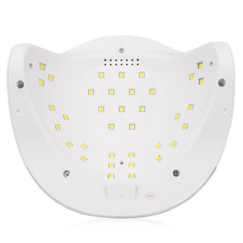 Lampa do manicure SUN BQ-V5 / LED+UV / 120W Macaroon / biało-różowa