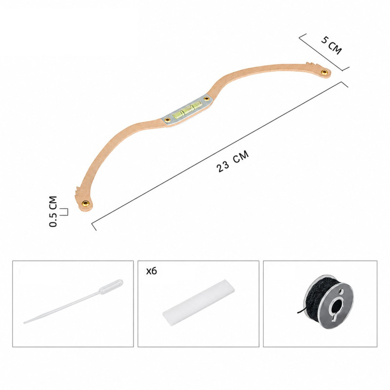 Eyebrow mapping ruler | BOW | black